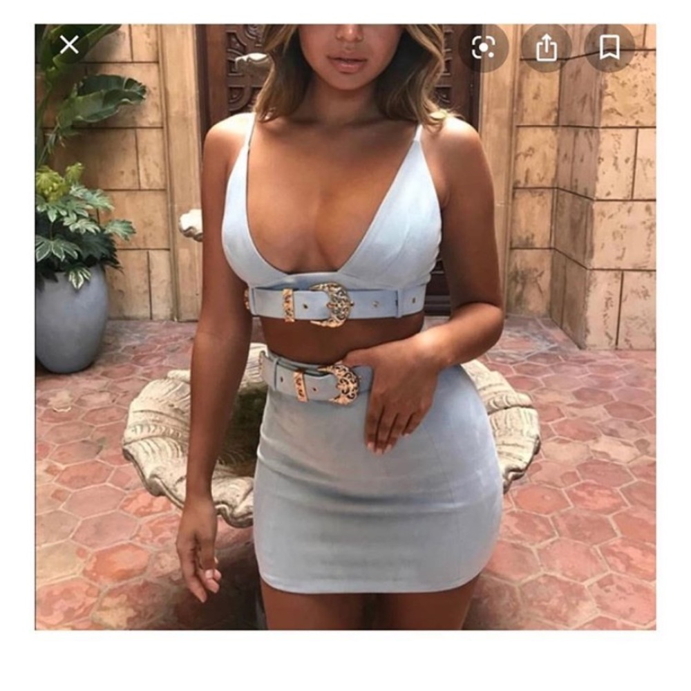 Fashion nova\ oh Polly 2 piece skirt set